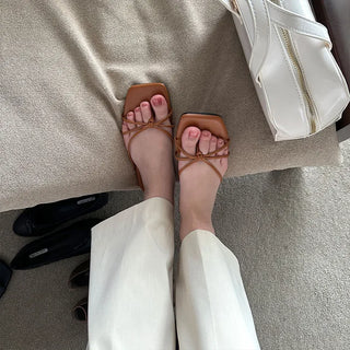 Flat thong sandals