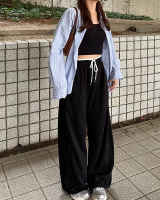 Waist string pants