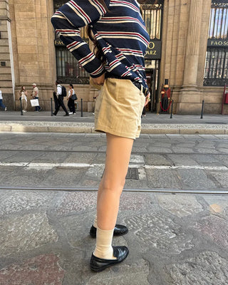 Chino low-rise shorts