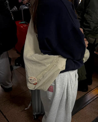 Corduroy Crossbody Bag