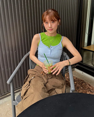 Button Rib Camisole