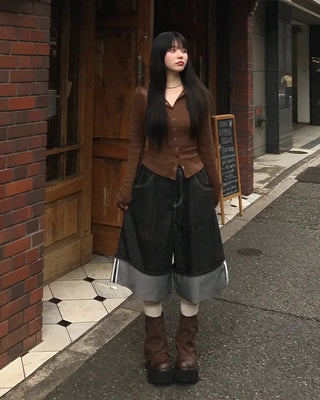 Slim-fit ribbed knit cardigan