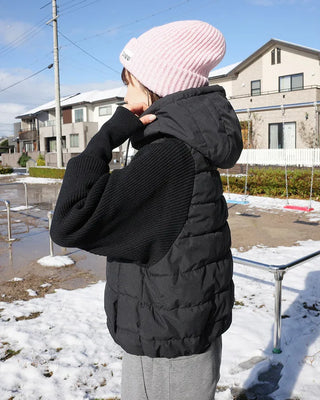 Down parka zip-up