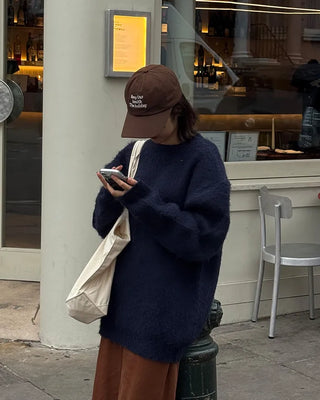 Heavy mohair knit