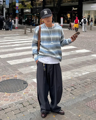 Mohair striped knit