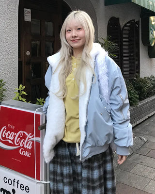 Reversible fur jacket