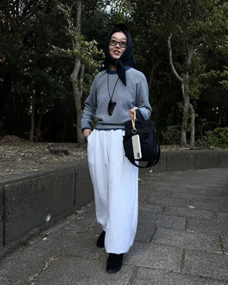 2-Way Wide Waist Elastic Pants