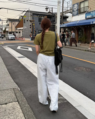 Seersucker striped pants