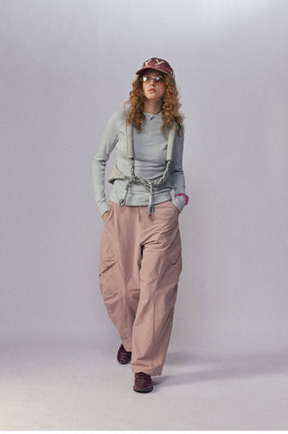 [Monterest] Fleece-Lined Half-Zip Long Sleeve Tee