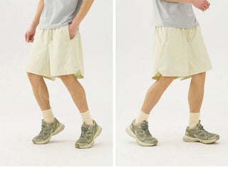 [Monterest] Quick-Dry Mesh Panel Sports Shorts