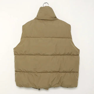 High-neck oversized down vest