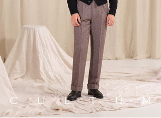 [CULTUM] V-Neck Cotton Cashmere Blend Cardigan