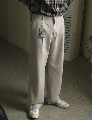Jello half-band pants (cotton fabric)