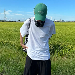 Basic side-slit T-shirt