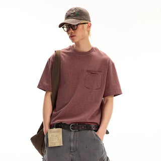 [Monterest] Speckled Yarn Workwear Pocket Tee