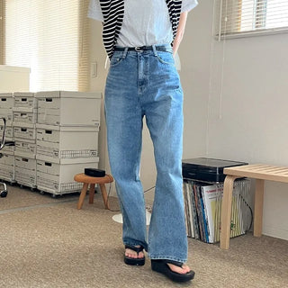 Loose wide denim pants