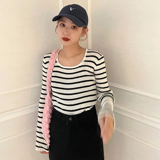 meg stripe ribbed knit