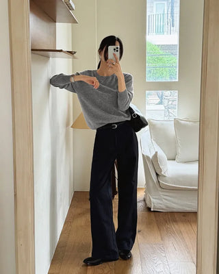 (100% cashmere) 2 types of cashmere knit
