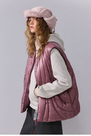 [Monterest] Irregular Quilted Down Vest