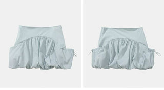 [Monterest] Reflective Print Bubble Sports Skirt