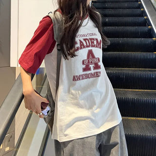 (Unisex) Raglan Sleeve Printed T-Shirt