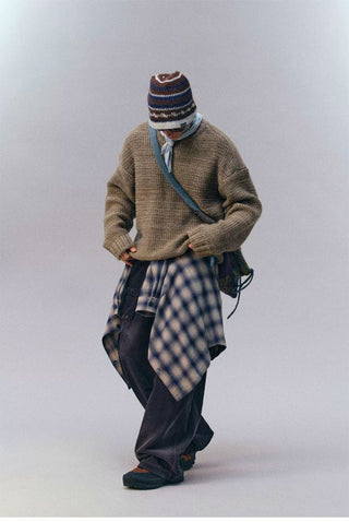 [Monterest] Relaxed Fit Gradient Knit Sweater