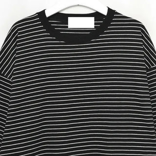 Striped round short-sleeved T-shirt