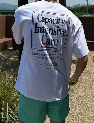 Care. Cotton Printed Short Sleeve T-shirt (3 colors)