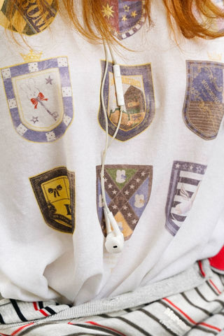 [moromoro2] Snowflake Texture Loose T-shirt