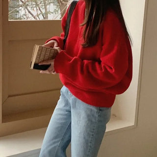 (5 colors) Wool V-knit