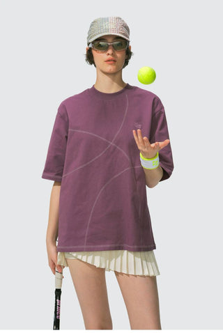 [Monterest] 7A Antibacterial Stitch Panel Relaxed Tee