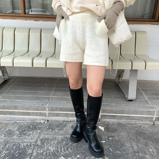 Pocket knit shorts