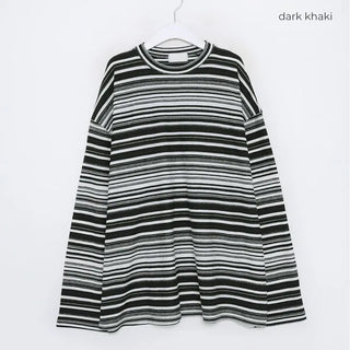 Oversized striped T-shirt - P000HRJI