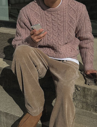 Lilac Fisherman Heavy Knit (4 colors)