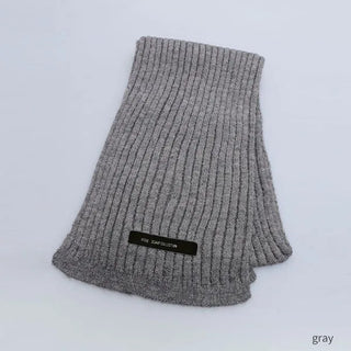 Rib-knit scarf