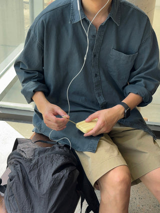 Haze Aging Fade Washed Shirt