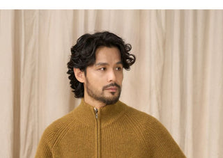 [CULTUM] Wool Stand Collar Double Zip Cardigan
