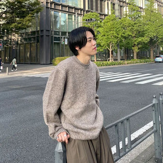 Wool round knit