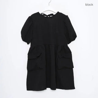 Pocket Point Back Ribbon Mini Dress