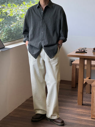 Thor Crack Pigment Oversized Shirt