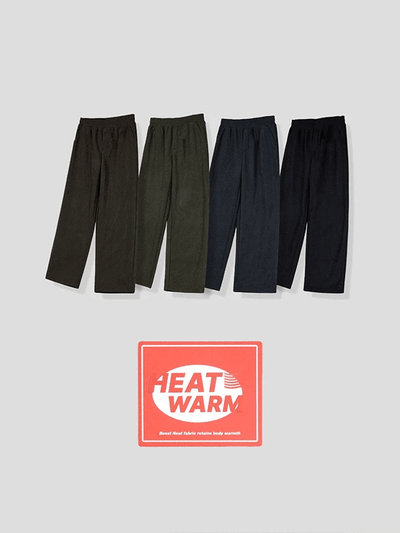 Puzzle Warm Heat Fleece-Lined Corduroy Pants