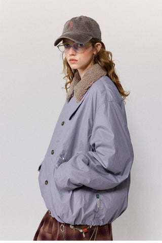 [Monterest] Detachable Fur Collar Deck Jacket