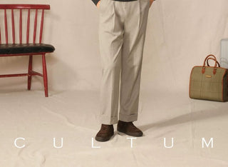 [CULTUM] Cashmere Blend Polo Knit Sweater