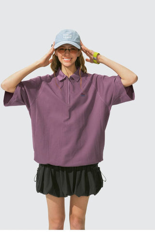[Monterest] Quick-Dry Half-Zip Polo Shirt