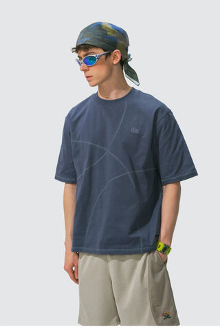 [Monterest] 7A Antibacterial Stitch Panel Relaxed Tee