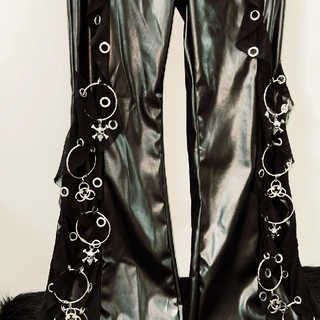 PU leather o ring pant