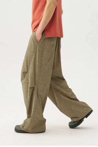 [Monterest] Washed Pleated Parachute Pants