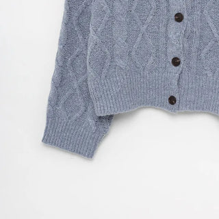 Round Cable Cardigan