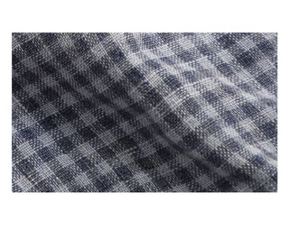 MASONPRINCE Washed Classic Linen Plaid Shirt