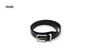 [MASONPRINCE] Metal Buckle Cowhide Belt